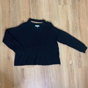 Black knit long sleeve